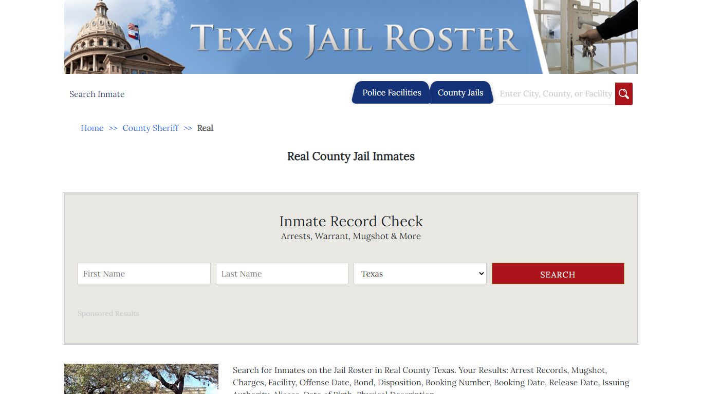 Real County Jail Inmates - Jail Roster Search