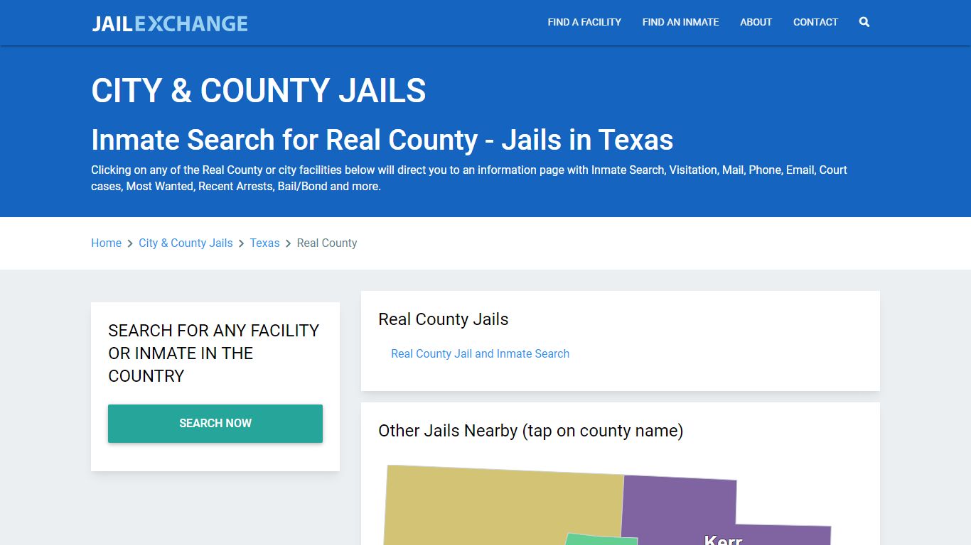 Inmate Search for Real County | Jails in Texas - Jail Exchange